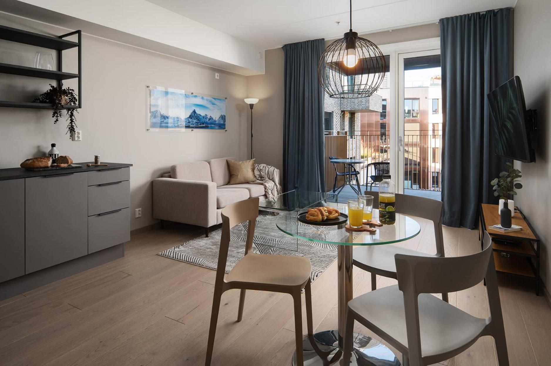 Lägenhetshotell Bjorvika Apartments, Opera Area, Center